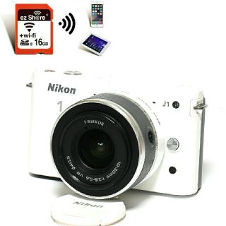 ニコン(Nikon)の【Nikon】Wi-Fiでスマホへ♪ショット数「3160回」！J1レンズキット(ミラーレス一眼)