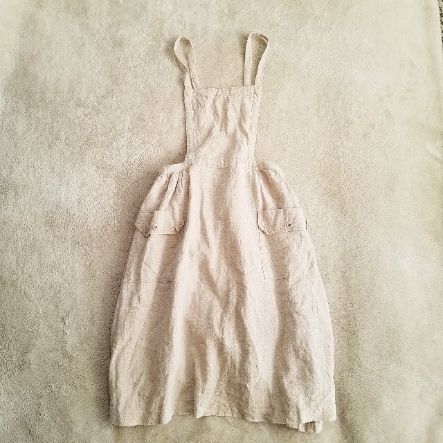 ADIEU TRISTESSE(アデュートリステス)の[LOISIR] linen apron one-piece レディースのワンピース(ロングワンピース/マキシワンピース)の商品写真