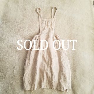 アデュートリステス(ADIEU TRISTESSE)の[LOISIR] linen apron one-piece(ロングワンピース/マキシワンピース)