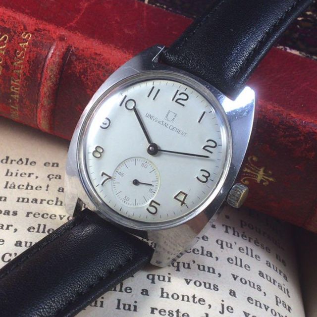 激希少 1960's/イタリア国鉄/ユニバーサル ジュネーブ/メンズ腕時計