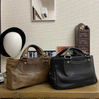 セリーヌ(celine)の訳有り　CELINE セリーヌ　ブギーバッグ　ブラウンヌバックのみ(ハンドバッグ)