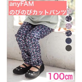 エニィファム(anyFAM)のany FAM KIDS のびのびカットパンツ ネイビーチェリー (パンツ/スパッツ)