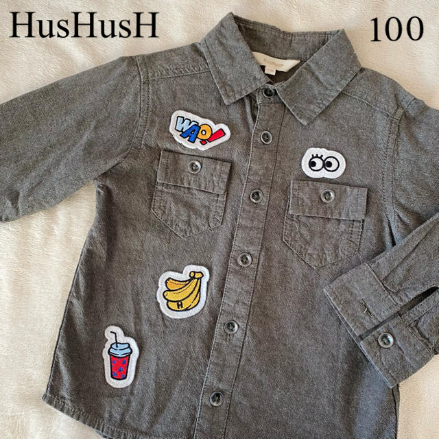 BREEZE(ブリーズ)の100size★HusHusH 長袖シャツ キッズ/ベビー/マタニティのキッズ服男の子用(90cm~)(Tシャツ/カットソー)の商品写真