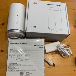 エーユー(au)のHuawei Speed Wi-Fi HOME L01s HWS32 ホワイト(PC周辺機器)