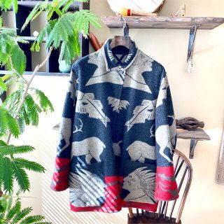 ラルフローレン(Ralph Lauren)の【超希少】 ラルフローレン カントリー ウールラグジャケット ネイティブ柄(テーラードジャケット)