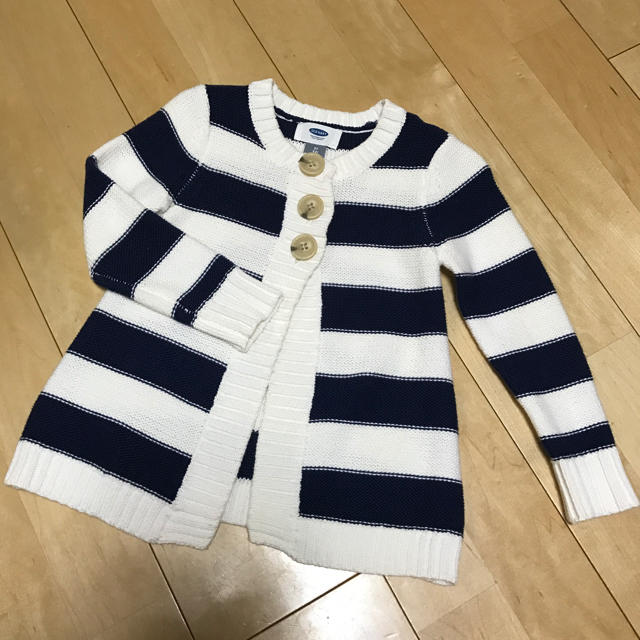 Old Navy(オールドネイビー)のマリンボーダーニット(girl's) キッズ/ベビー/マタニティのキッズ服女の子用(90cm~)(ニット)の商品写真