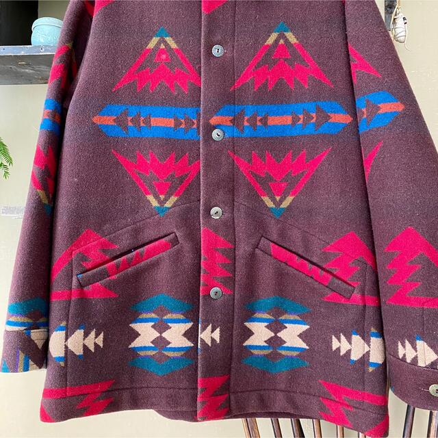 PENDLETON(ペンドルトン)の【ヴィンテージ】70s USA製 PENDLETON ネイティブ柄 メンズのジャケット/アウター(ステンカラーコート)の商品写真