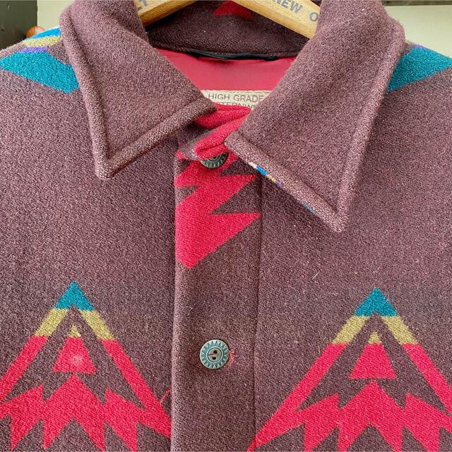 PENDLETON(ペンドルトン)の【ヴィンテージ】70s USA製 PENDLETON ネイティブ柄 メンズのジャケット/アウター(ステンカラーコート)の商品写真