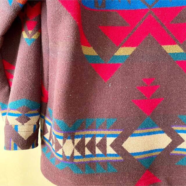 PENDLETON(ペンドルトン)の【ヴィンテージ】70s USA製 PENDLETON ネイティブ柄 メンズのジャケット/アウター(ステンカラーコート)の商品写真