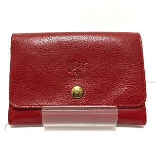 イルビゾンテ(IL BISONTE) 財布(レディース)（レッド/赤色系）の通販 