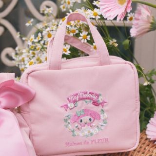 メゾンドフルール(Maison de FLEUR)の【定価以下】ラス1完売品♡新品♡マイメロディ♡スクエアポーチ♡メゾンドフルール♡(ポーチ)