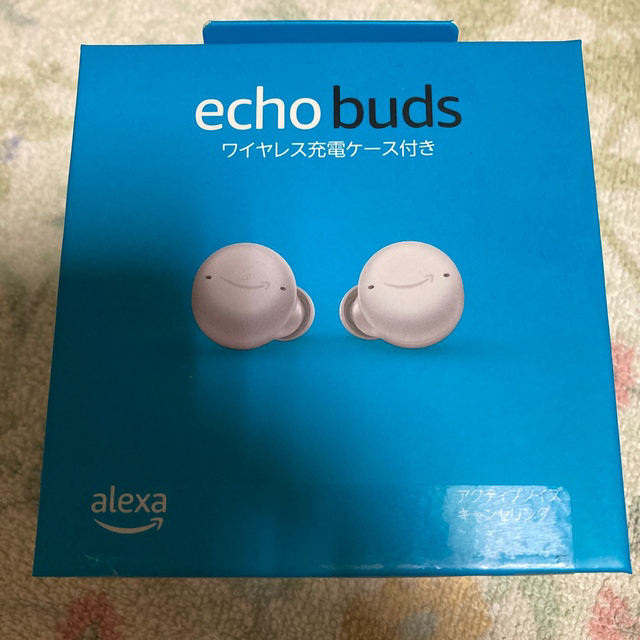 【未開封】 echo buds ワイヤレス充電モデル + 事故保証2年付 ヘッドフォン+イヤフォン