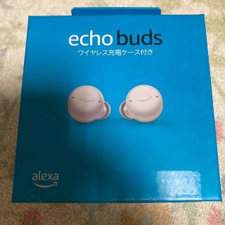 エコー(ECHO)の【未開封】 echo buds ワイヤレス充電モデル + 事故保証2年付(ヘッドフォン/イヤフォン)