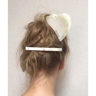 シアタープロダクツ(THEATRE PRODUCTS)の値下げ♡シアタープロダクツ♡アクリルハートヘアクリップ(バレッタ/ヘアクリップ)