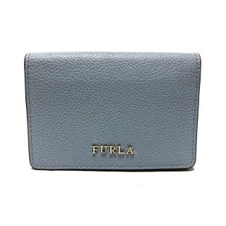 フルラ(Furla)のフルラ 名刺入れ - ライトブルー レザー(名刺入れ/定期入れ)