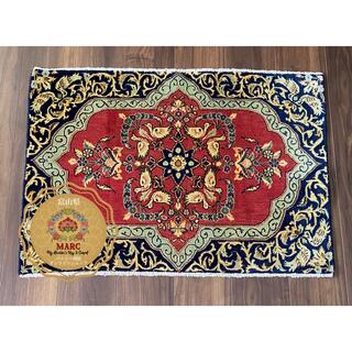 カシャン産 ペルシャ絨毯 87×61cm