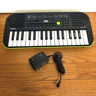 カシオ(CASIO)のCASIO SA-46 電子ピアノ　ミニキーボード(送料込み)(キーボード/シンセサイザー)
