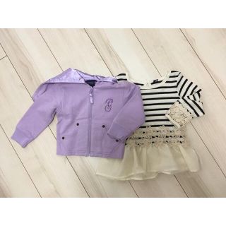 ゲス(GUESS)のguess パーカー90　ボーダーチュニック80(Tシャツ/カットソー)