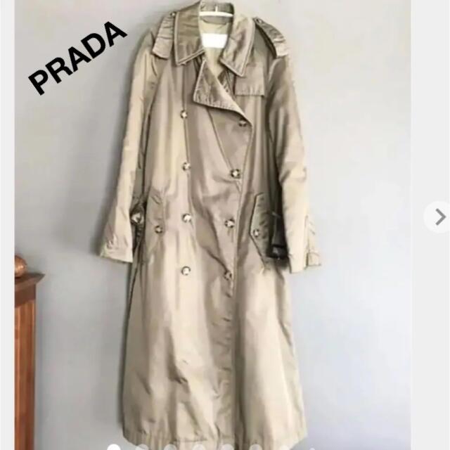 在庫僅少】 - PRADA 2月5日まで限定 PRADA フェザー入 プラダ トレンチ