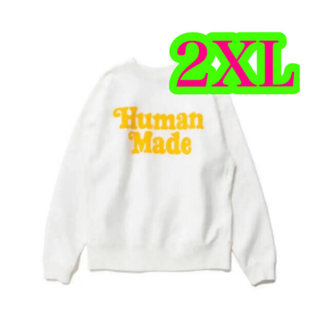 HUMAN MADE VICK SWEATSHIRT WHITE 2XL トップス HUMAN MADE VICK SWEATSHIRT WHITE 2XL トップス