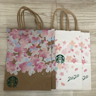 スターバックスコーヒー(Starbucks Coffee)のスタバ スターバックス さくら　紙袋　4枚(ショップ袋)