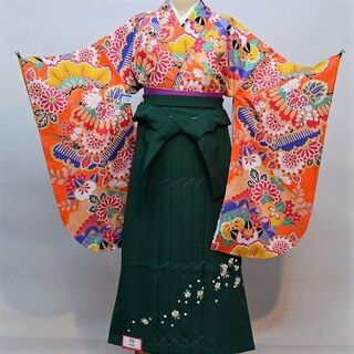 袴フルセット ジュニア用へ直し 135～150cm 袴変更可能 NO31397(和服/着物)