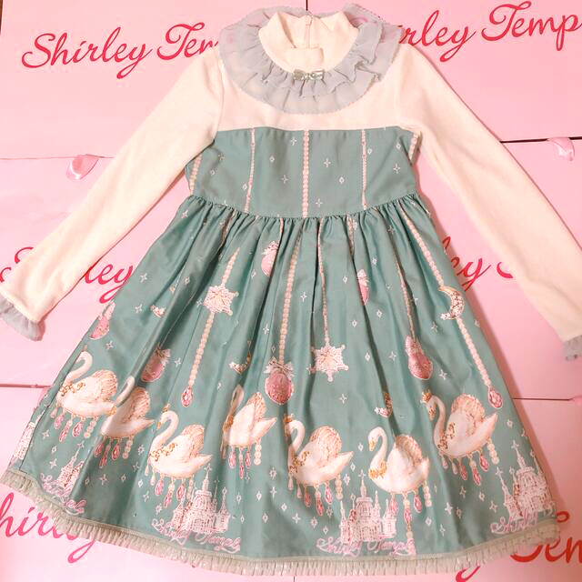 Shirley Temple - シャーリーテンプル スワン ワンピース 120の通販 by ...