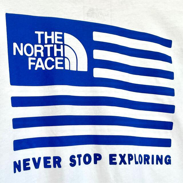 THE NORTH FACE(ザノースフェイス)の星条旗 ♪ ノースフェイス USA Tシャツ 白 XXL ~ 3XL 国旗 メンズのトップス(Tシャツ/カットソー(半袖/袖なし))の商品写真