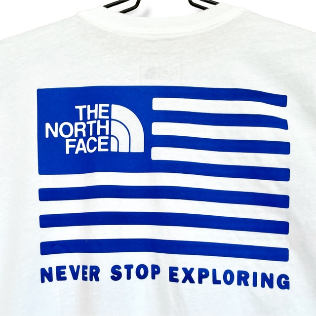 THE NORTH FACE(ザノースフェイス)の星条旗 ♪ ノースフェイス USA Tシャツ 白 XXL ~ 3XL 国旗 メンズのトップス(Tシャツ/カットソー(半袖/袖なし))の商品写真