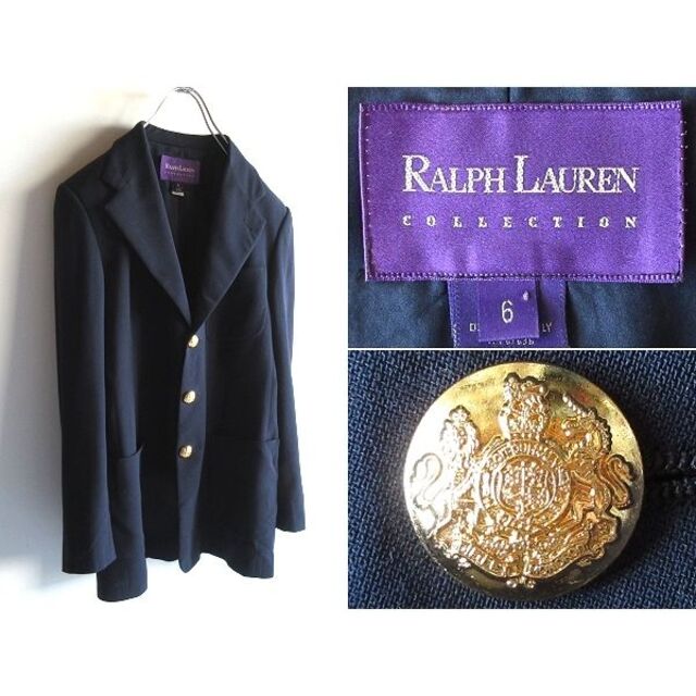 驚きの安さ Ralph Lauren - ラルフローレンパープルレーベル 金釦 ウール3Bテーラードジャケット USA製 テーラードジャケット