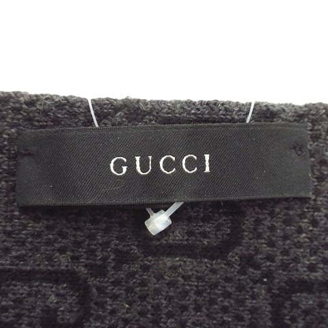 極美品 グッチ GUCCI GG 総柄 ウール ニット マフラー○2※ 極美品 グッチ GUCCI GG 総柄 ウール ニット マフラー○2※