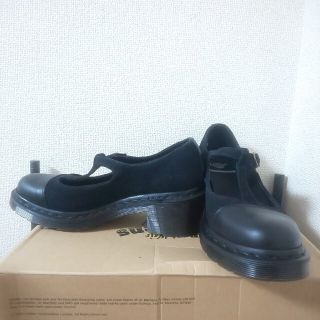 ドクターマーチン(Dr.Martens)のドクターマーチン Tストラップシューズ uk6 黒 ブラック 厚底 アギネス(ローファー/革靴)