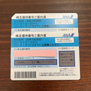 エーエヌエー(ゼンニッポンクウユ)(ANA(全日本空輸))のANA 株主優待券 2枚セット(その他)