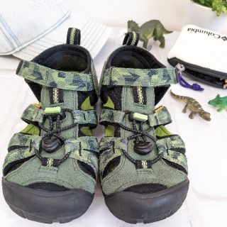 キーン(KEEN)のKEEN　seacamp2  迷彩グリーン　サンダル  20センチ(サンダル)