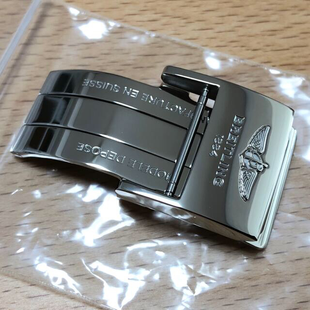 BREITLING(ブライトリング)の(新品、純正品)ブライトリングアリゲーターベルト+バックル メンズの時計(レザーベルト)の商品写真