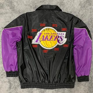 マリナーズ超希少 90s【刺繍】美品 NBA レイカーズ Lakers スタジャン 肉厚