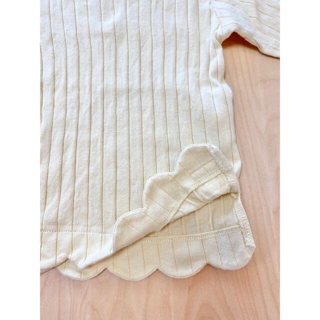 しまむら(シマムラ)のロンT・リブT  ２枚セット　90 キッズ/ベビー/マタニティのキッズ服女の子用(90cm~)(Tシャツ/カットソー)の商品写真