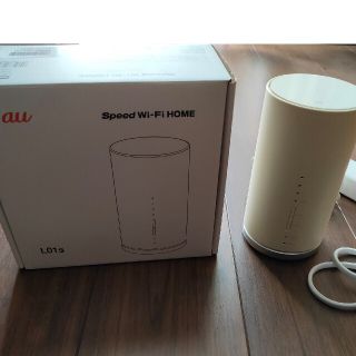 エーユー(au)のHuawei Speed Wi-Fi HOME L01s HWS32 ホワイト(PC周辺機器)