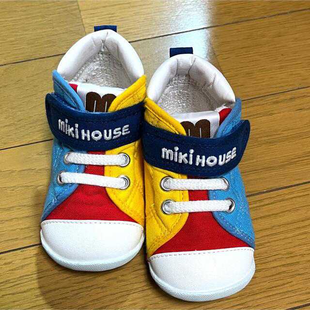 最終値下げ！【13cm】MIKIHOUSE Ｍロゴ ★ ファーストベビーシューズ