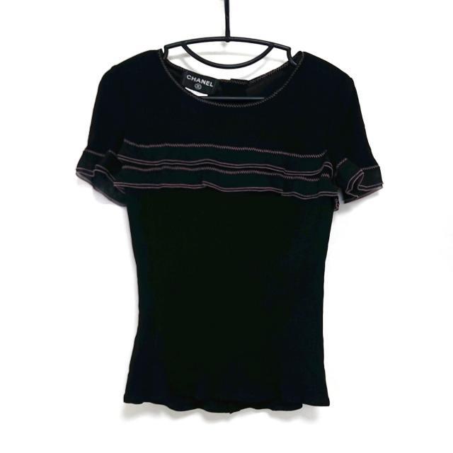 BINIさま専用☆CHANELカットソー ニット半袖 Tシャツ正規品 黒-