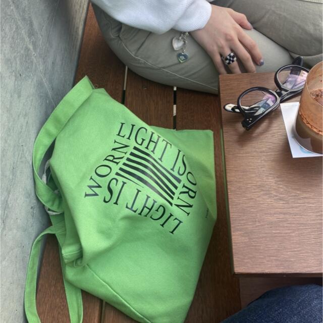 TODAYFUL(トゥデイフル)のyurika akutsu green tote bag レディースのバッグ(トートバッグ)の商品写真