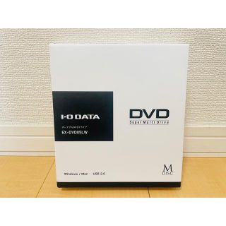 アイオーデータ(IODATA)のポータブルDVDドライブ（ホワイト）I-ODATA EX-DVD05LW (PC周辺機器)