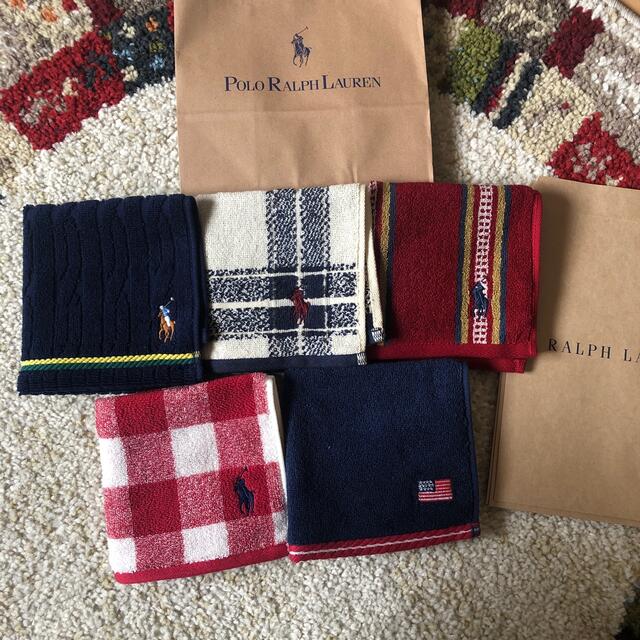 Ralph Lauren(ラルフローレン)のラルフローレン　ハンカチ5枚セット レディースのファッション小物(ハンカチ)の商品写真