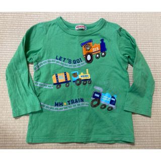 ミキハウス(mikihouse)のミキハウス　100センチ　電車カットソー　ロンティー(Tシャツ/カットソー)