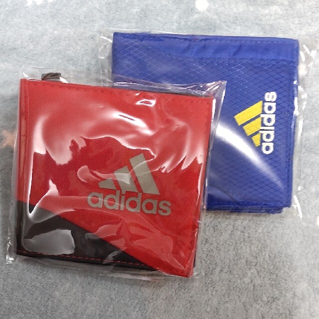 adidas(アディダス)のadidas 財布(中古)赤青セット メンズのファッション小物(折り財布)の商品写真