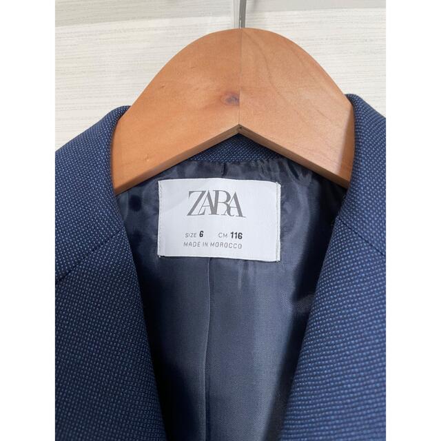 ZARA(ザラ)のZARA スーツセット　キッズ　卒園式　入学式　116 テクスチャー素材スーツ キッズ/ベビー/マタニティのキッズ服男の子用(90cm~)(ドレス/フォーマル)の商品写真