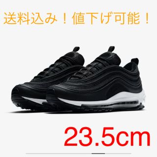 ナイキ(NIKE)のNIKE AIR MAX 97 BLACK BLACK WHITE (WMNS)(スニーカー)