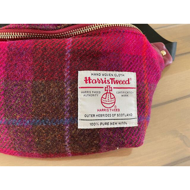 Harris Tweed(ハリスツイード)のHarris Tweed[ハリスツイード] ショルダーウエストポーチ ピンク レディースのバッグ(ショルダーバッグ)の商品写真