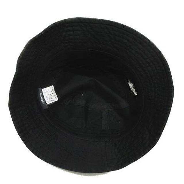 STUSSY(ステューシー)のステューシー STUSSY バケットハット ロゴ バケハS/M ブラック 黒 メンズの帽子(その他)の商品写真