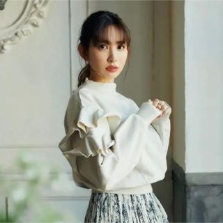 ハーリップトゥ(Her lip to)のherlipto RuffledCotton JerseySweatshirt(トレーナー/スウェット)